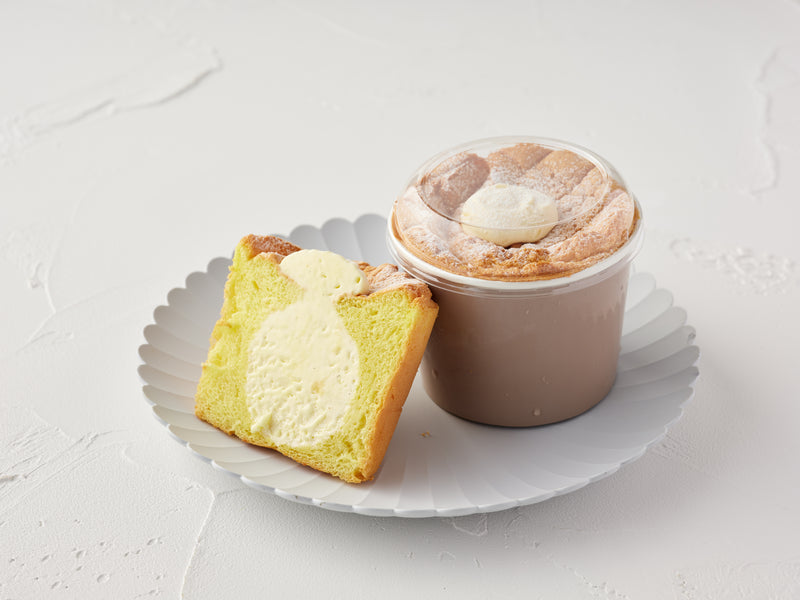 比内地鶏卵のクリームシフォン